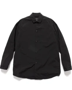 Teatora Wide Shirt Packable Black>Men Shirts