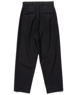 ATON Wool Tropical Tapered Easy Pants Black><noscript><img width=