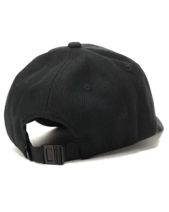 Stone Island Wool/Polyester Gabardine 6 Panel Cap Black><noscript><img width=