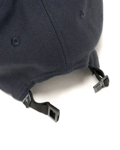 Stone Island Wool/Polyester Gabardine 6 Panel Cap Navy Blue><noscript><img width=