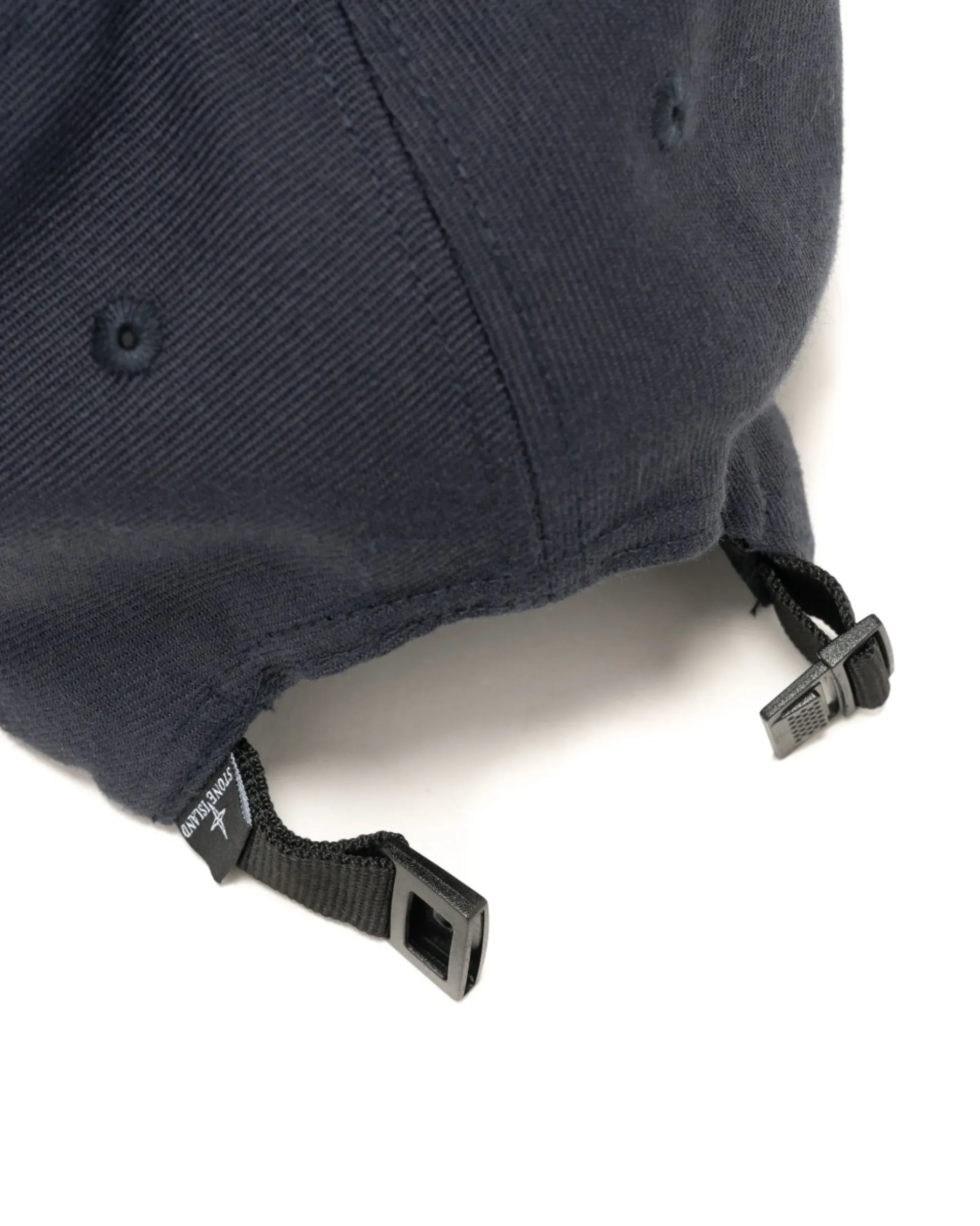 Stone Island Wool/Polyester Gabardine 6 Panel Cap Navy Blue>Men Headwear