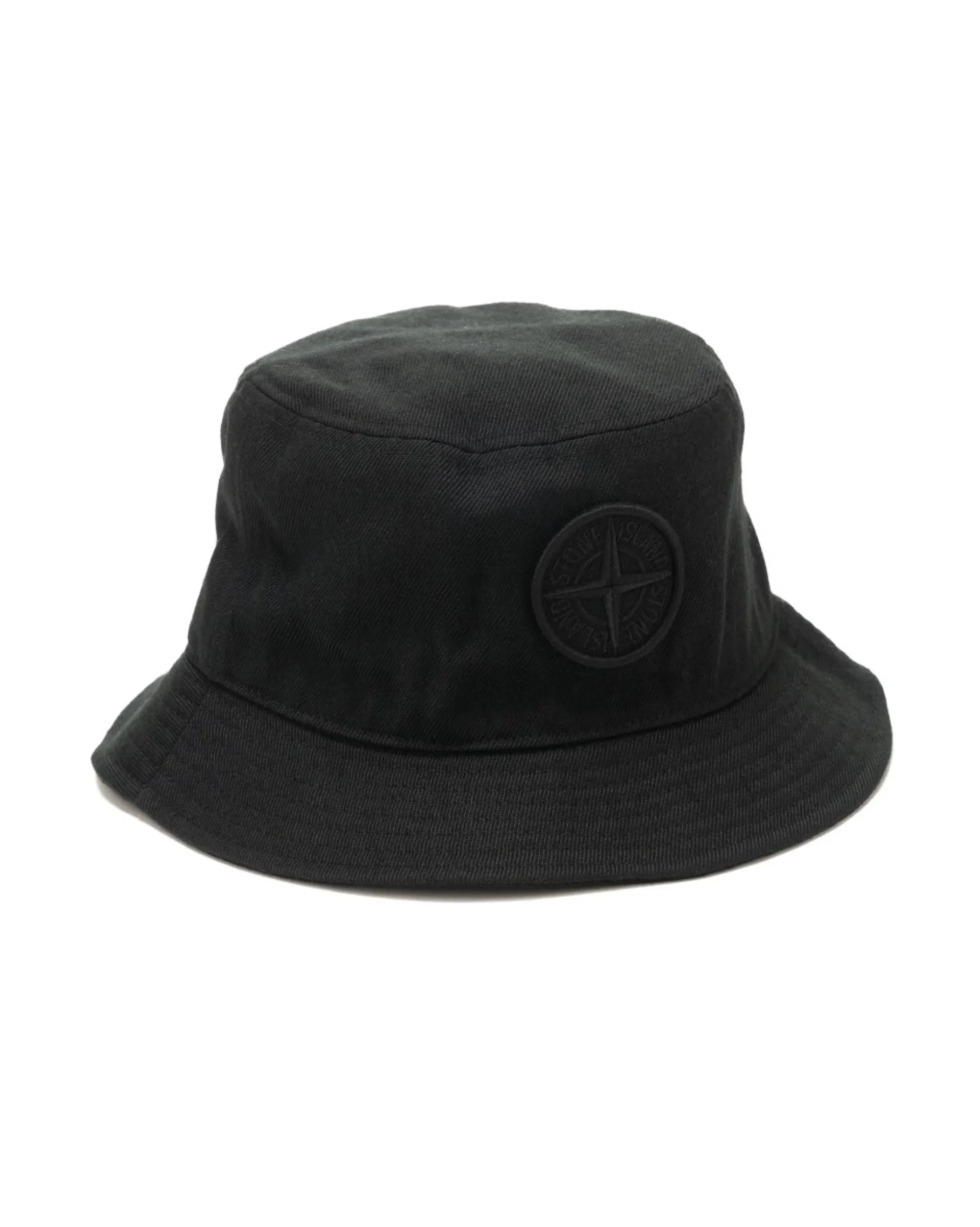 Stone Island Wool/Polyester Gabardine Bucket Hat Black>Men Headwear
