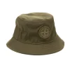 Stone Island Wool/Polyester Gabardine Bucket Hat Olive>Men Headwear