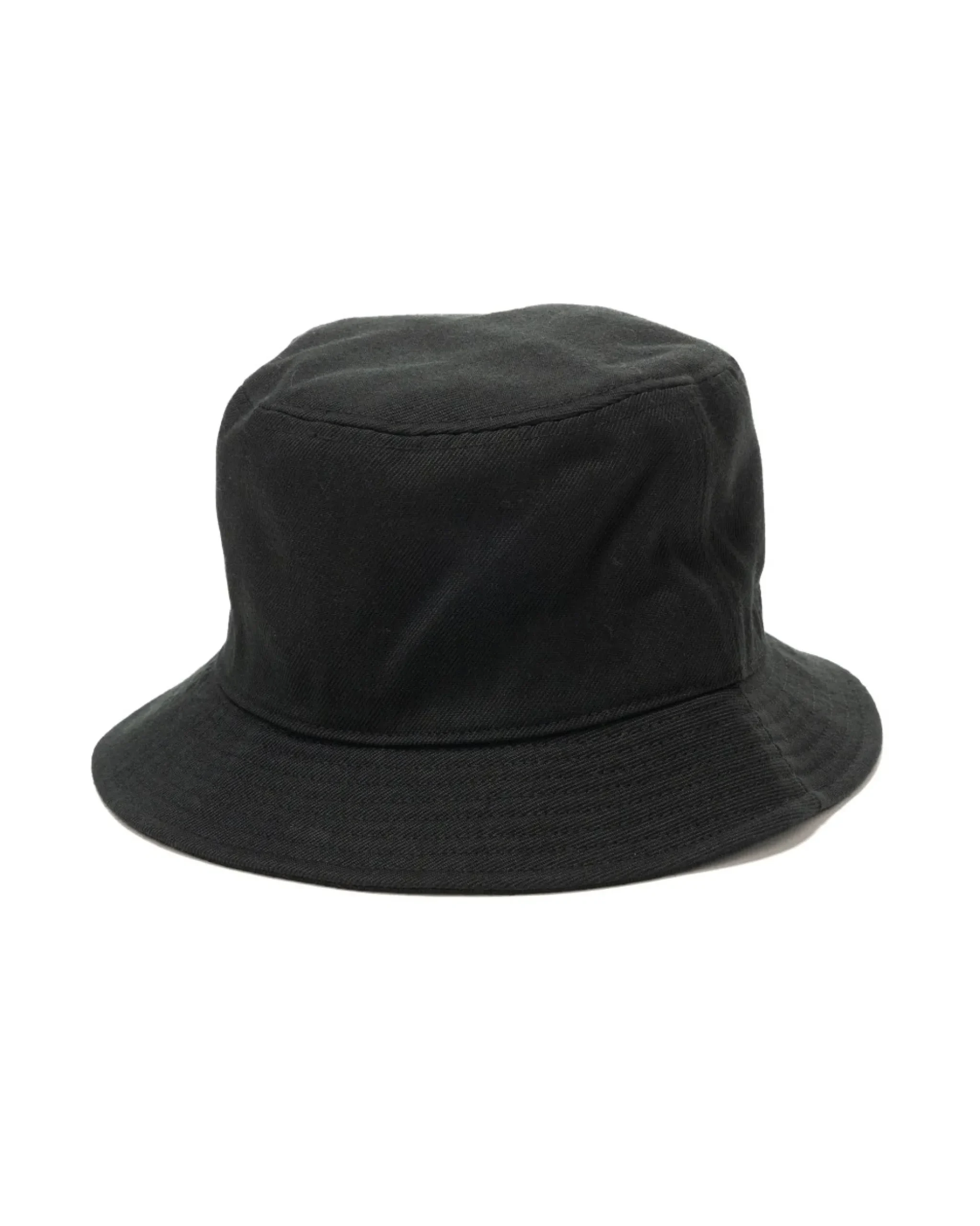 Stone Island Wool/Polyester Gabardine Bucket Hat Black>Men Headwear