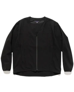 Needles W.U. V Neck Jacket-Poly Ripstop Black>Men Sweaters
